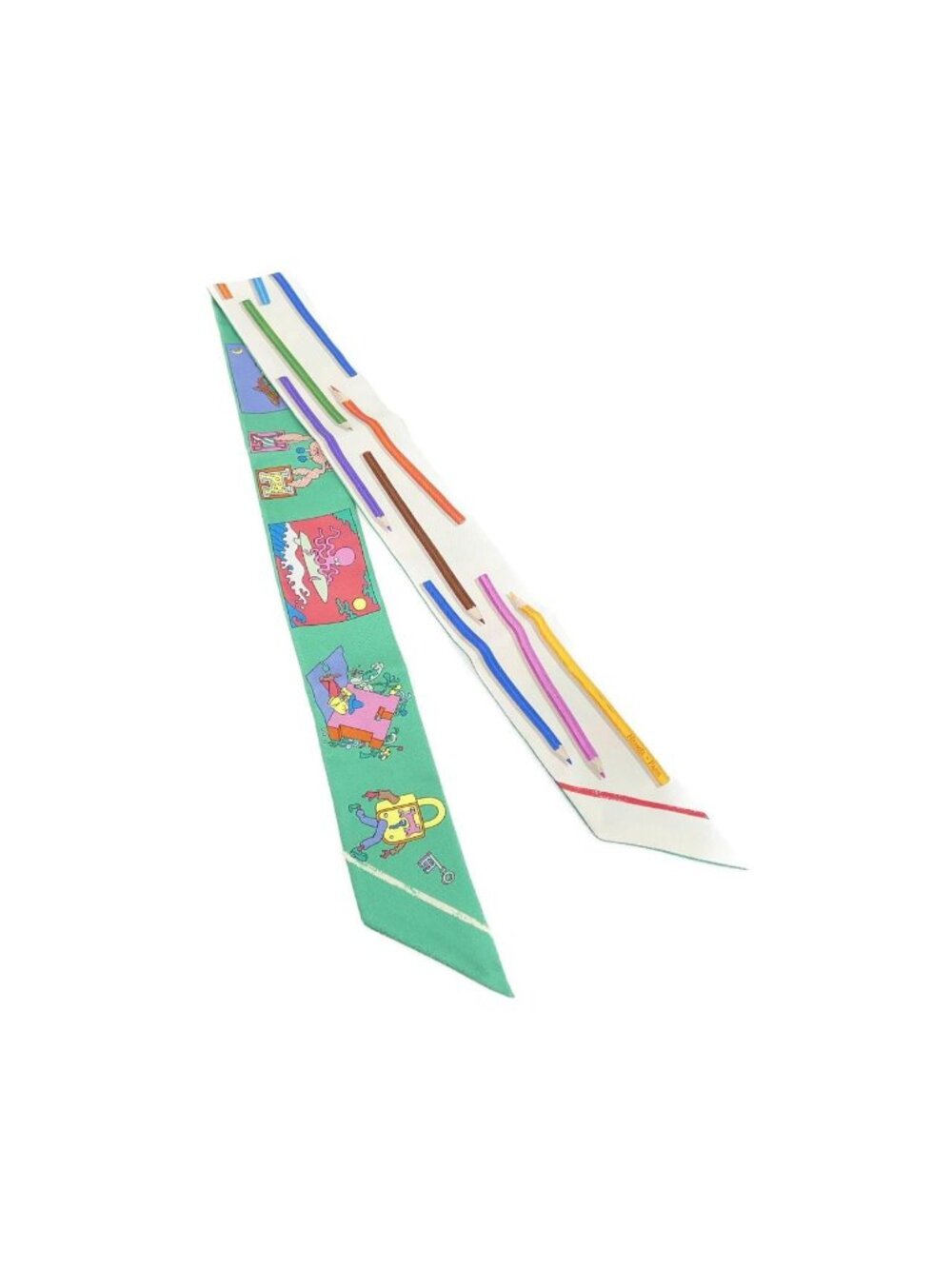 Hermes a Vos Crayons Twilly Scarf
